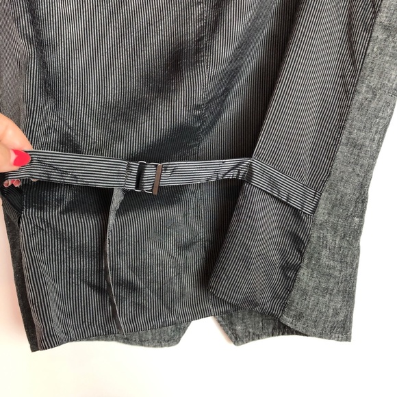 NEW John Varvatos Runway Garment Washed Peak Lapel Vest - Picture 6 of 8